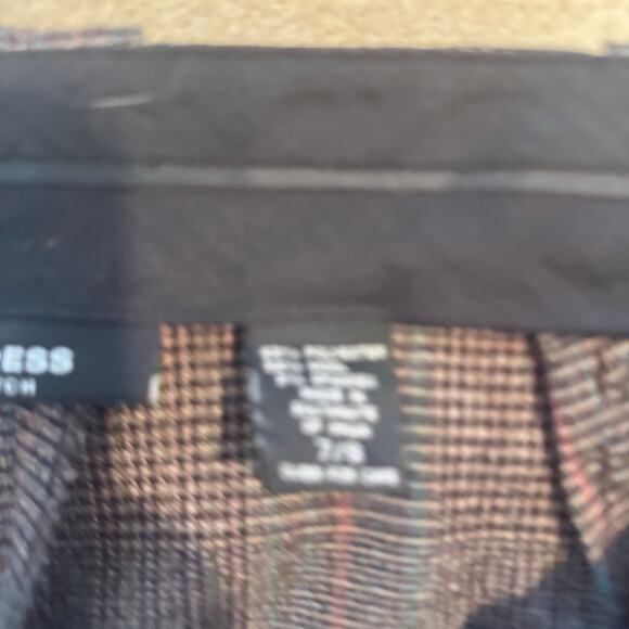 Express Brown Tweed Pants Size M 78 Y2L Mad Men Vibes Secondhand Hot - Picture 9 of 13